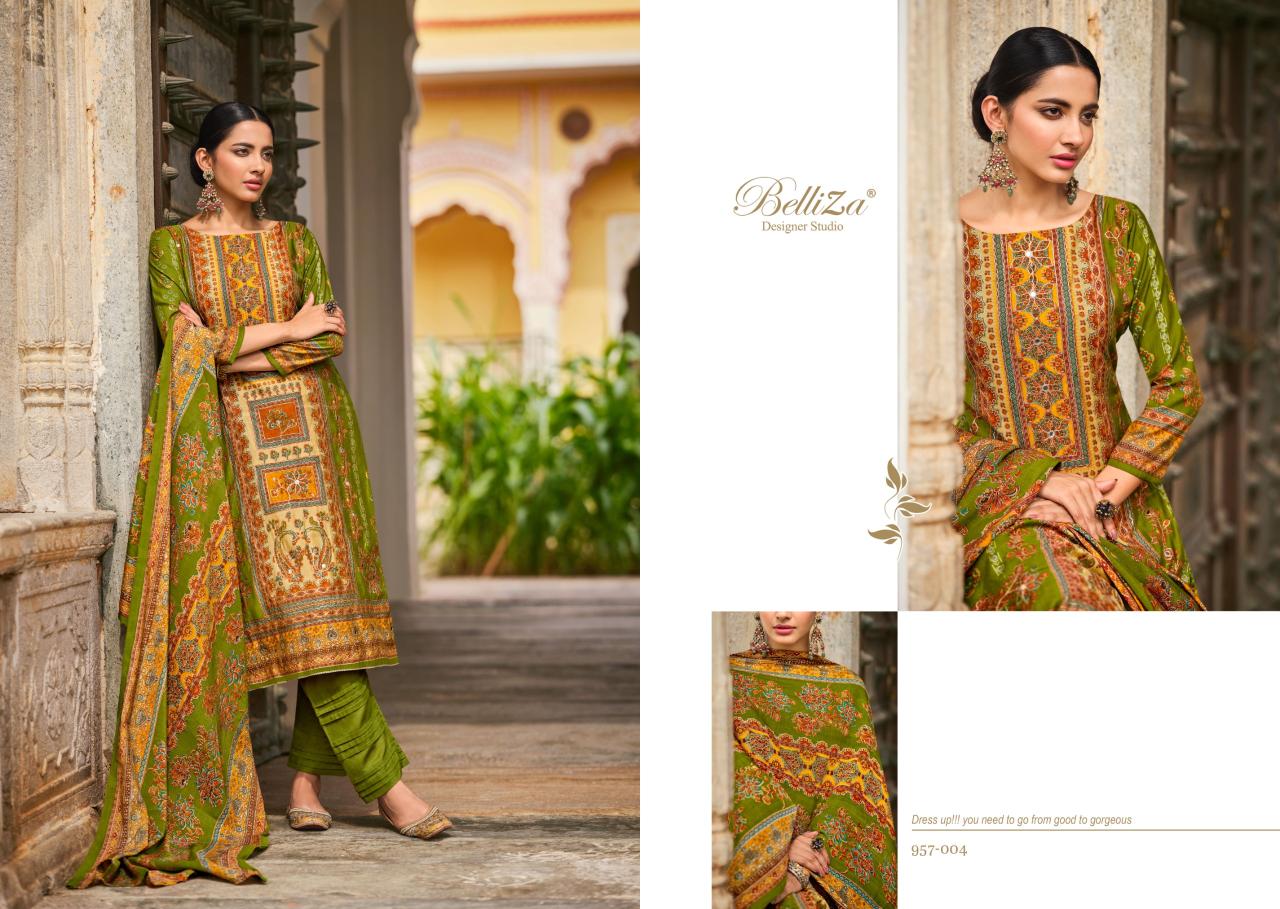 Belliza Nusrat Digital Printed Dress Material Collection