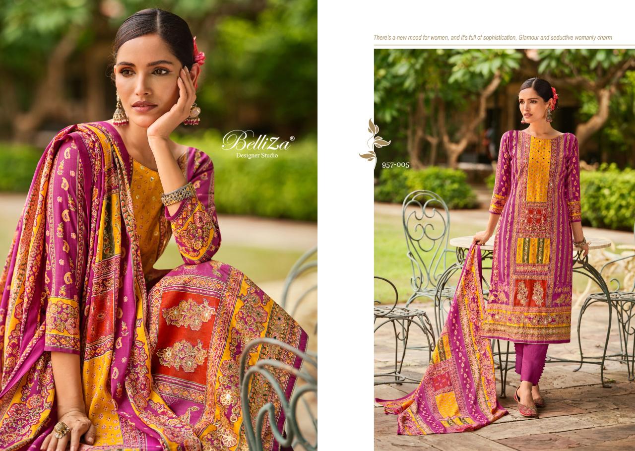 Belliza Nusrat Digital Printed Dress Material Collection