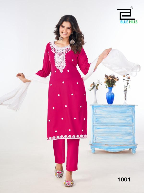 Blue Hills Shradha Kurti Bottom With Dupatta Collection