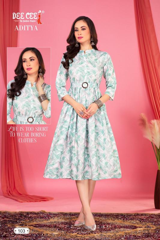 Deecee Aditya Designer Rayon Kurti Collection