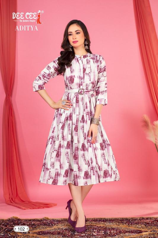 Deecee Aditya Designer Rayon Kurti Collection