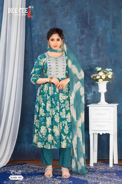 Deecee Chill Rayon Kurti Bottom With Dupatta