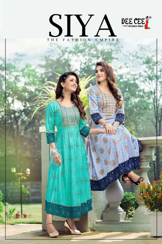 Deecee Siya Rayon Designer Fancy Kurti Collection