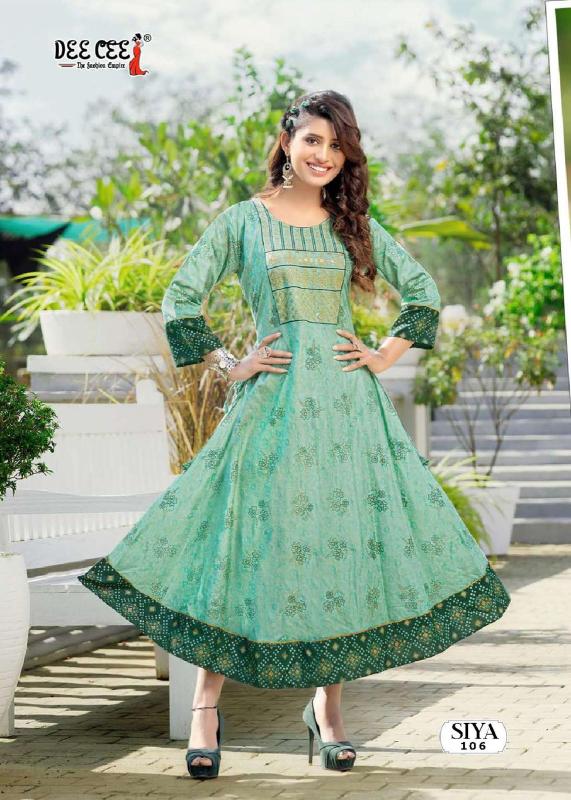 Deecee Siya Rayon Designer Fancy Kurti Collection