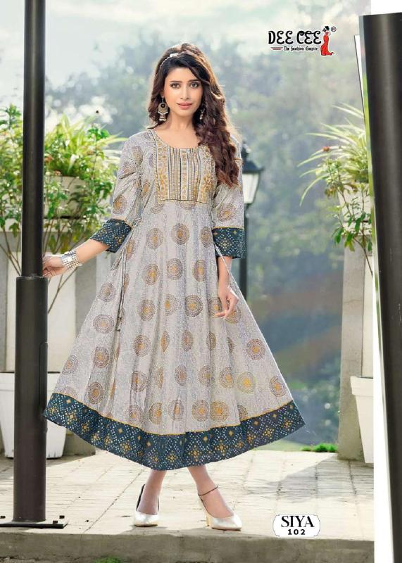 Deecee Siya Rayon Designer Fancy Kurti Collection