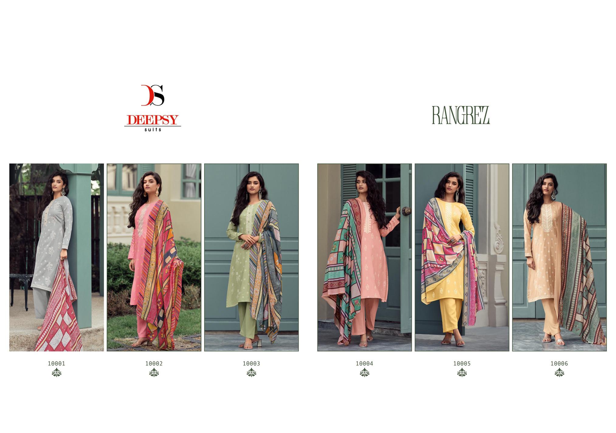 Deepsy Rangrez Cotton Printed Dress Material Collection