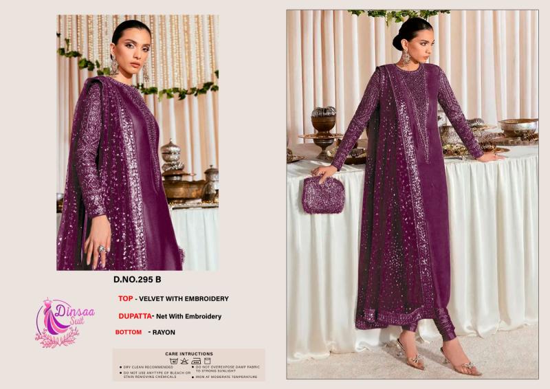 Dinsaa 295 A To E Embroidered Pakistani Salwar Kameez