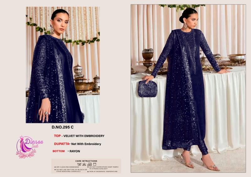 Dinsaa 295 A To E Embroidered Pakistani Salwar Kameez