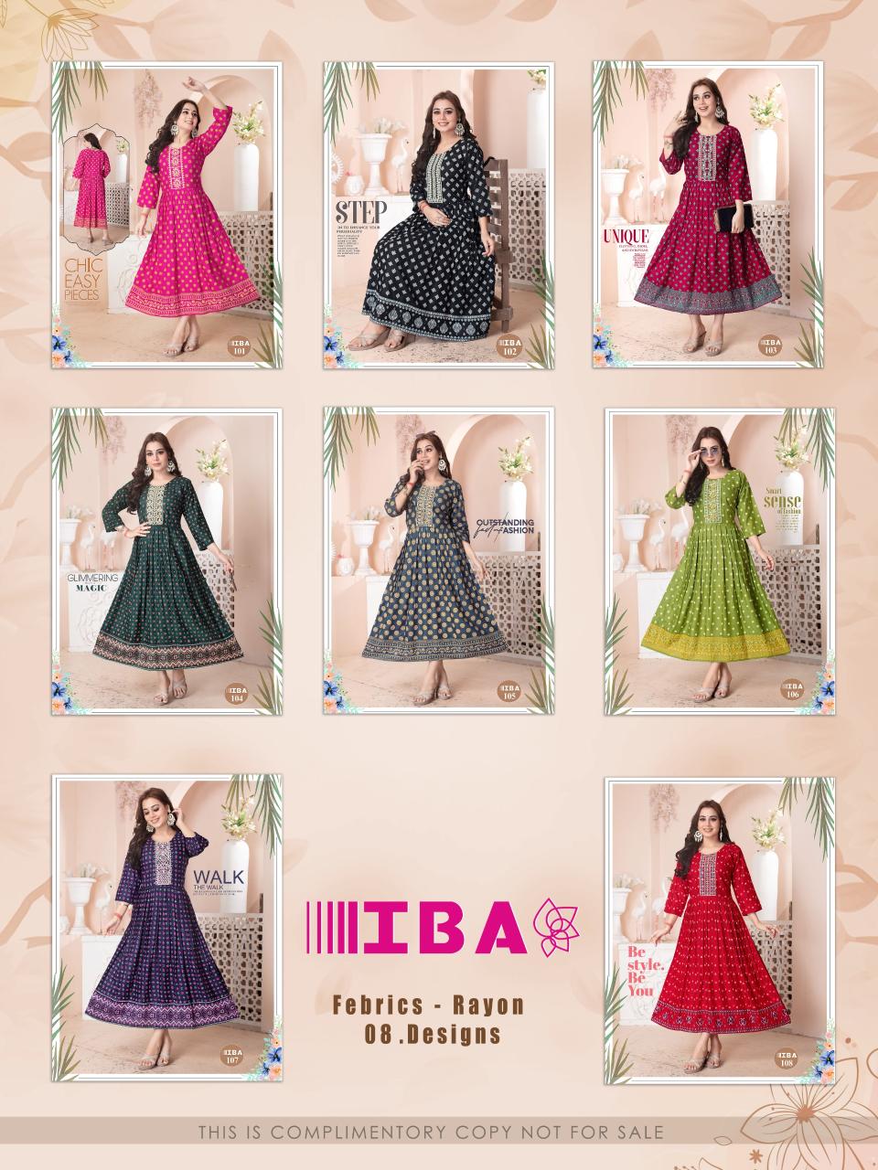 Fashion Talk Iba Vol 1 Rayon Designer Kurti Collection