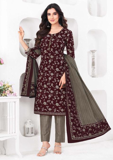 Ganpati Gouri Vol 8 Cotton Printed Kurti Bottom With Dupatta