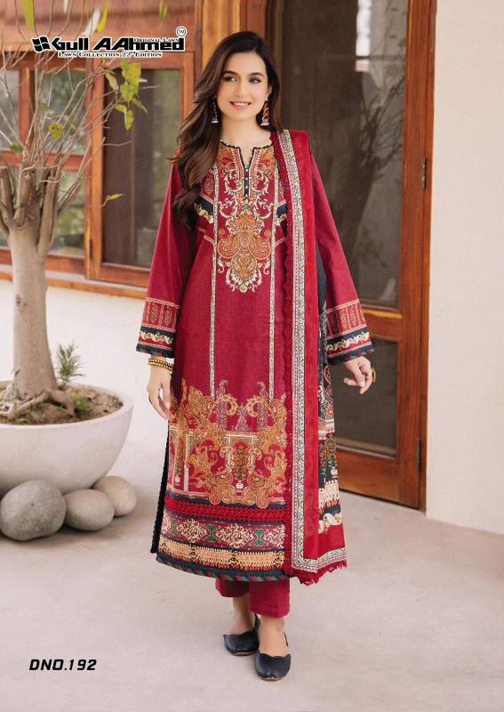 Gull A Ahmed Lawn Vol 22 Lawn Cotton Dress Material