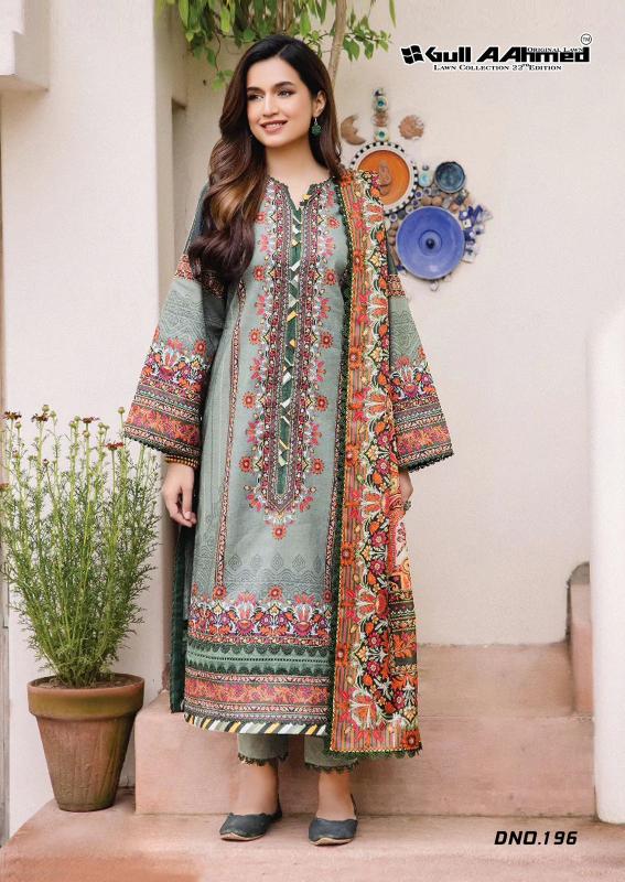 Gull A Ahmed Lawn Vol 22 Lawn Cotton Dress Material