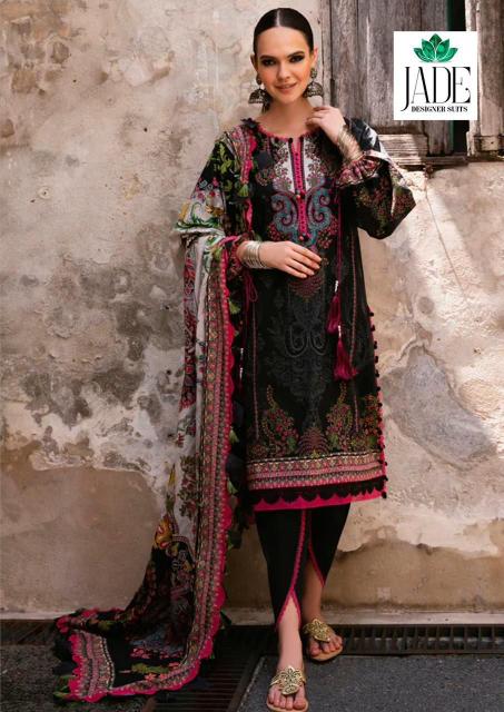 Jade Crimson Vol 9 Exclusive Heavy Lawn Dress Material Collection