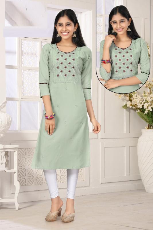 Karishma Vol 7 Rayon Kurti Kids Wear Collection