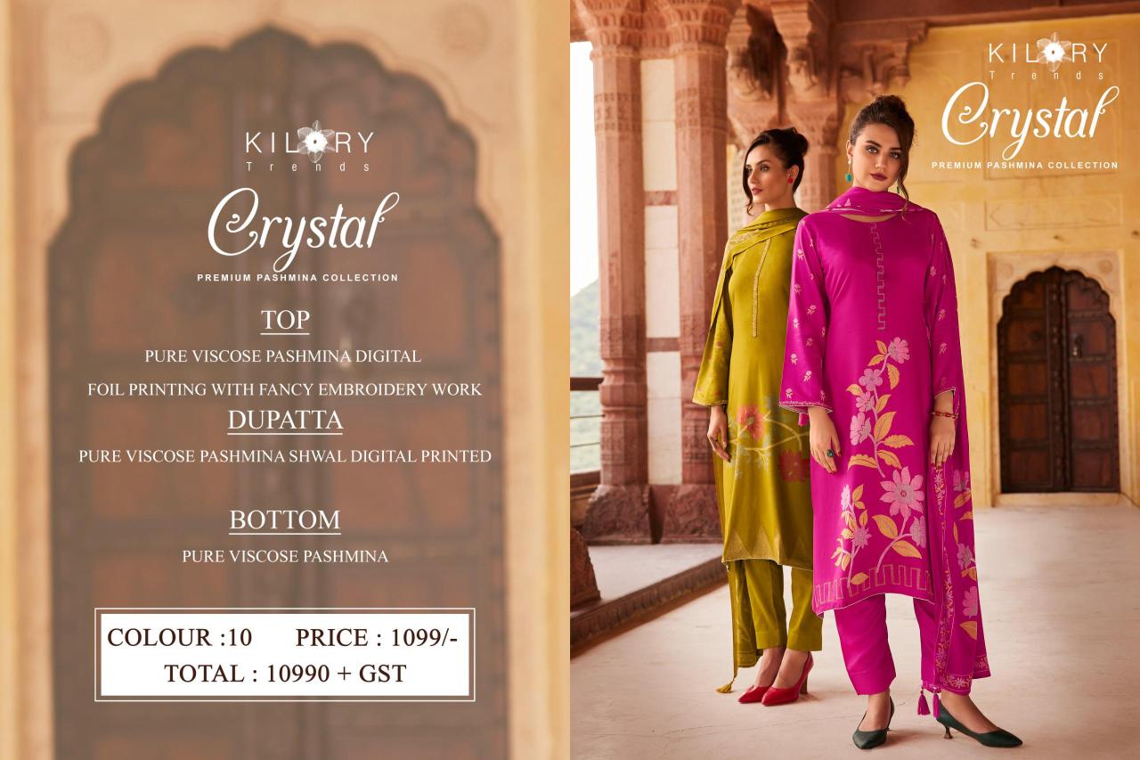 Kilory Crystal Pashmina Salwar Kameez Collection