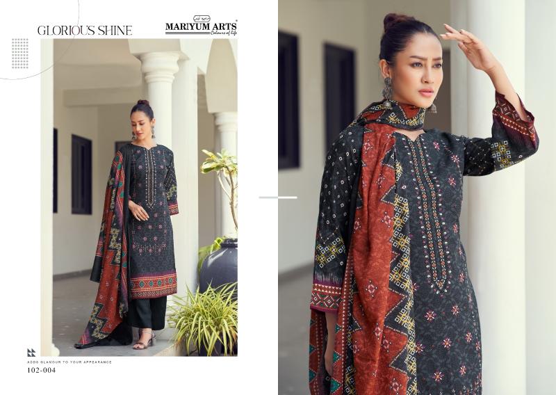 Mariyum Habiba Cotton Printed Dress Material Collection