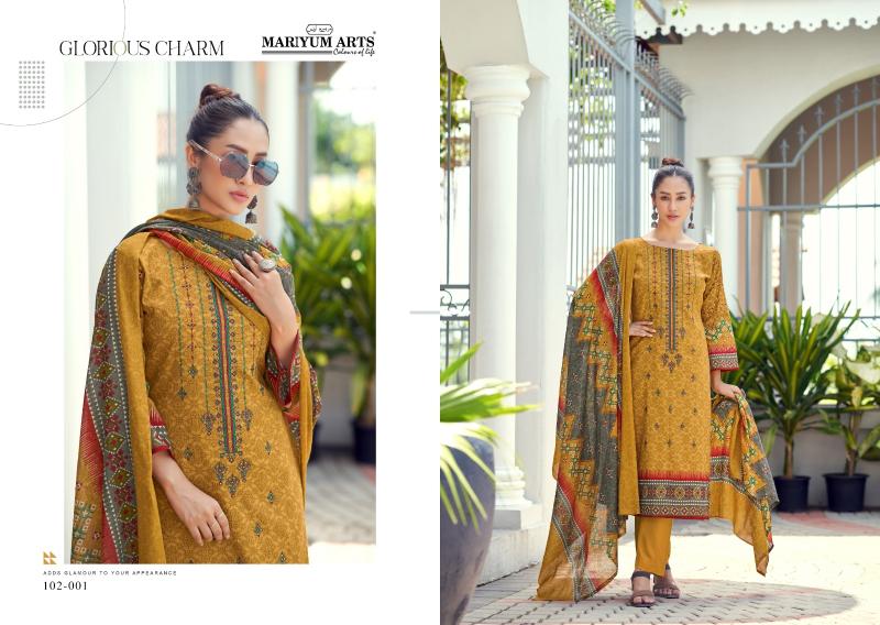 Mariyum Habiba Cotton Printed Dress Material Collection