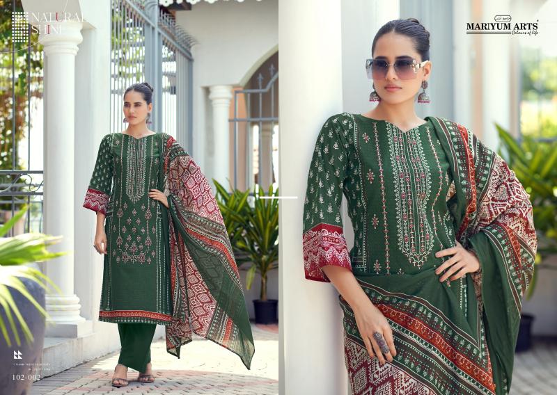 Mariyum Habiba Cotton Printed Dress Material Collection