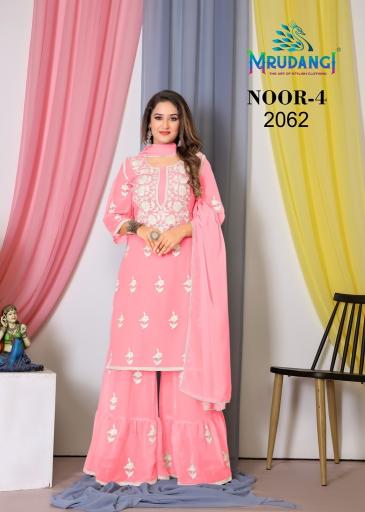 Mrudangi Noor 4 Kurti Bottom With Dupatta Collection