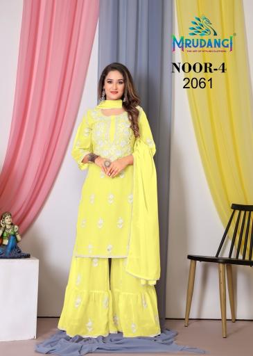 Mrudangi Noor 4 Kurti Bottom With Dupatta Collection