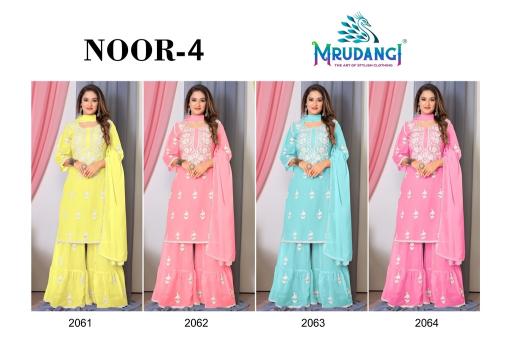 Mrudangi Noor 4 Kurti Bottom With Dupatta Collection