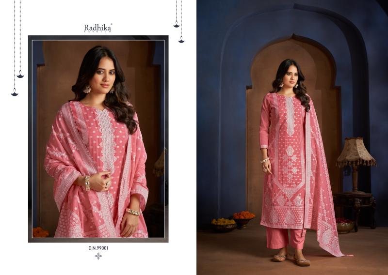 Radhika Azara Banarasi Adha Dress Material Collection