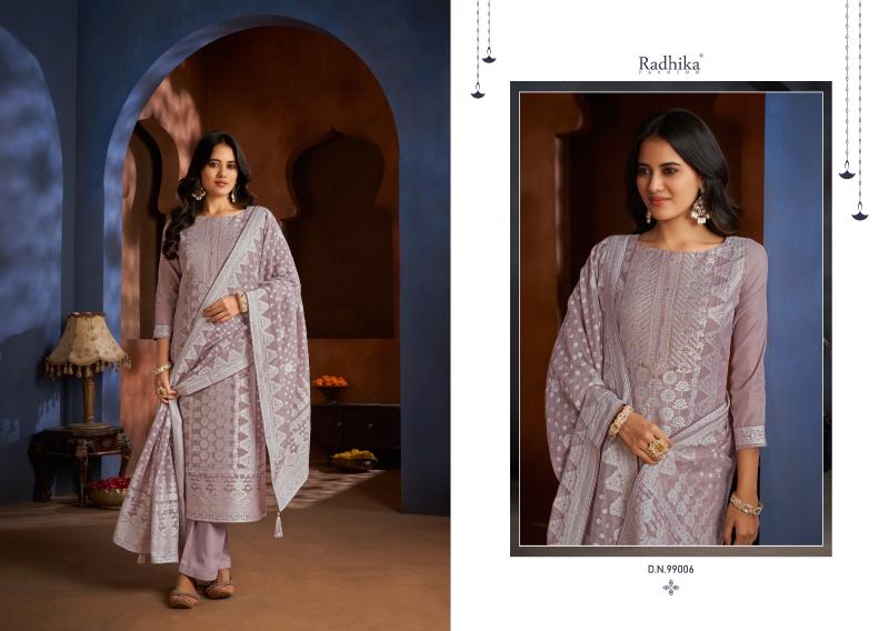 Radhika Azara Banarasi Adha Dress Material Collection