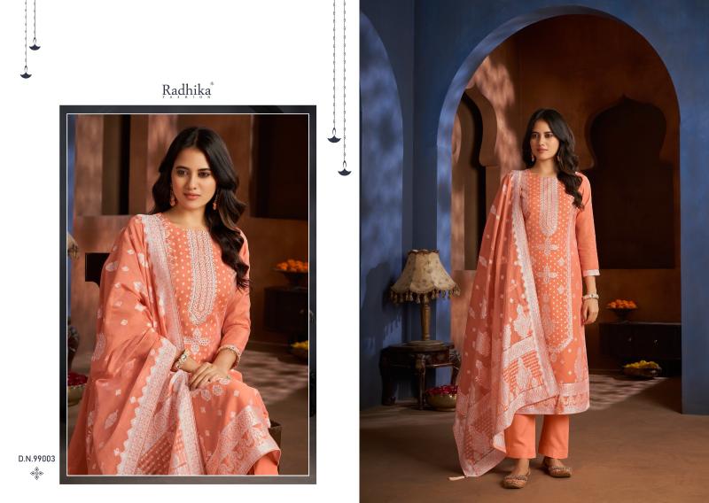 Radhika Azara Banarasi Adha Dress Material Collection