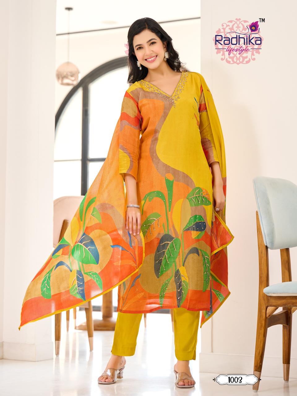 Radhika Womaniya Digital Printed Kurti Bottom With Dupatta