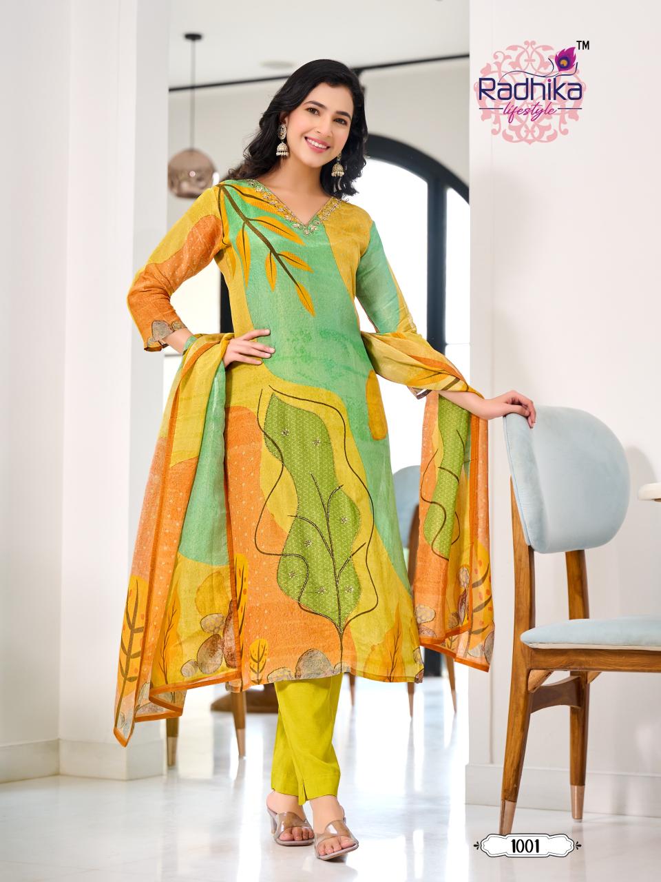 Radhika Womaniya Digital Printed Kurti Bottom With Dupatta