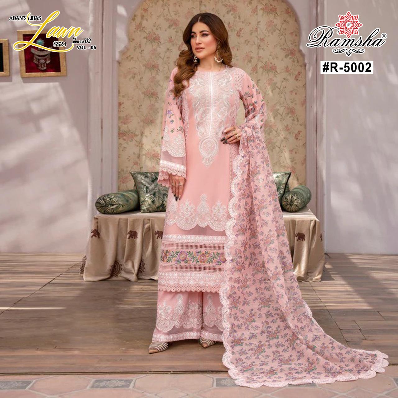 Ramsha Adan Libas Vol 5 Embroidered Ready Made Pakistani Suits