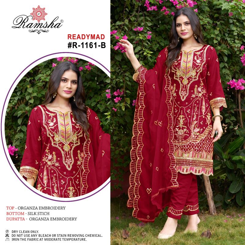 Ramsha R 1161 Nx Ready Made Pakistani Suits Collection