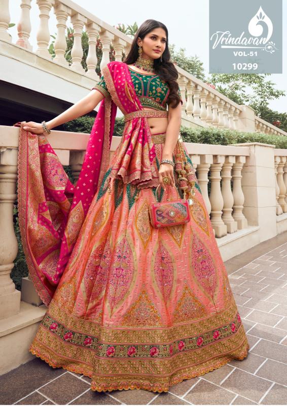 Royal Vrindavan Vol 51 Designer Banarasi Silk Lehenga Choli