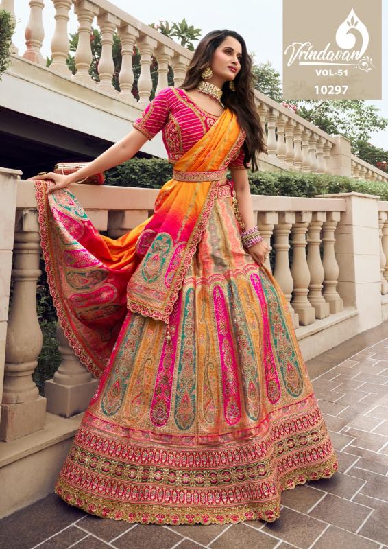 Royal Vrindavan Vol 51 Designer Banarasi Silk Lehenga Choli