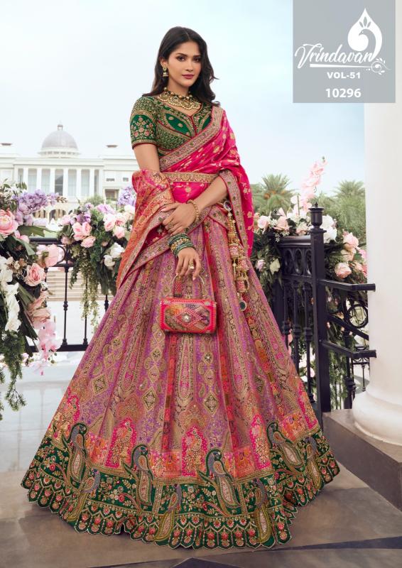 Royal Vrindavan Vol 51 Designer Banarasi Silk Lehenga Choli