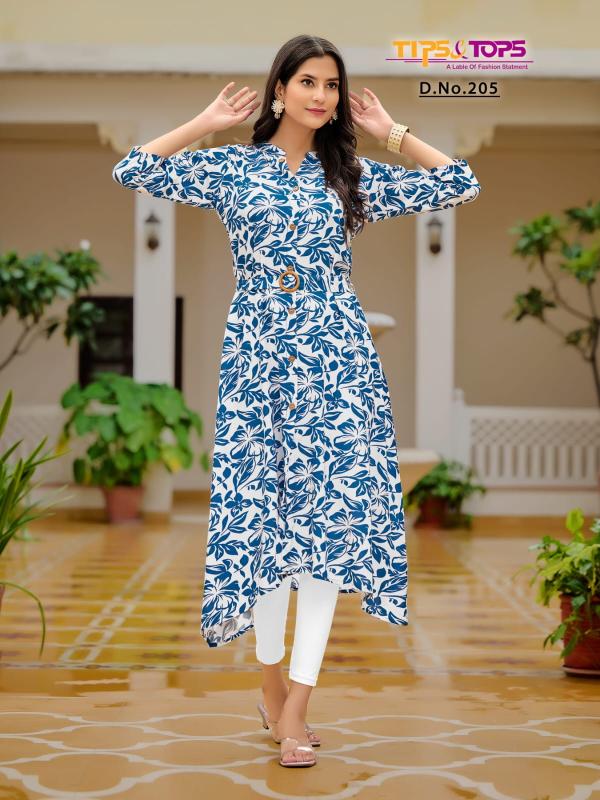 Tips And Tops Grassy Vol 2 Rayon Printed Kurti Collection