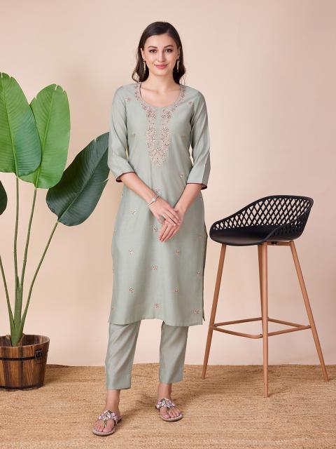 Va0149 And Va0150 Viscose Kurti With Bottom Collection