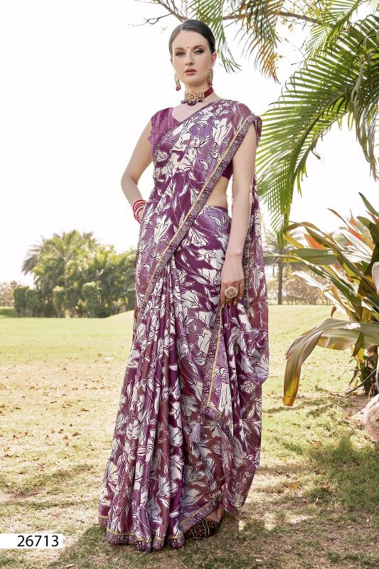 Vallabhi Victorious Fancy Georgette Saree Collection