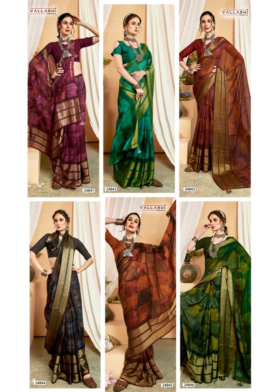 Vallabhi Waterfall Vol 12 Chiffon Fancy Saree Collection