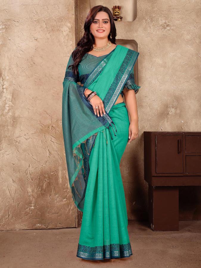 Vc Mohini Designer Linen Silk Saree Collection