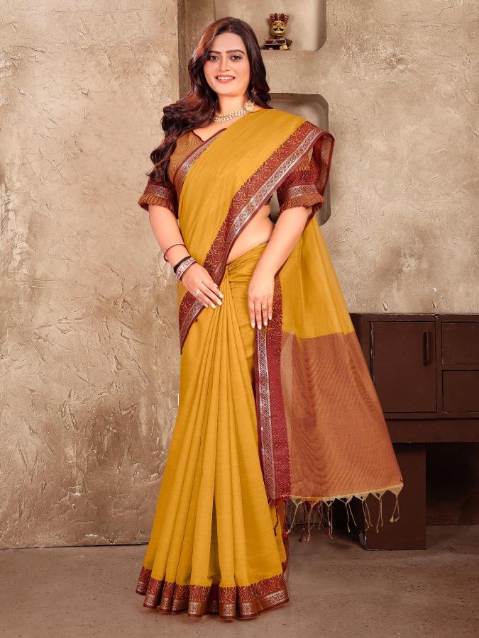 Vc Mohini Designer Linen Silk Saree Collection