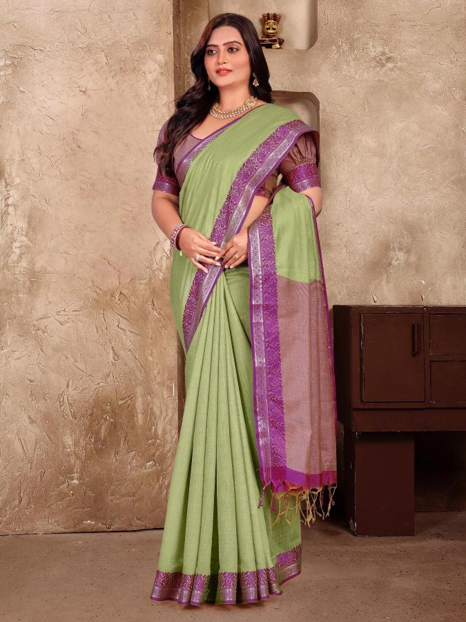 Vc Mohini Designer Linen Silk Saree Collection