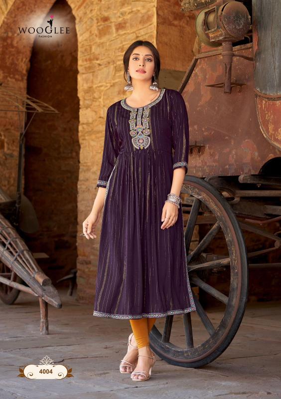 Wooglee Ananta Fancy Rayon Kurti Collection