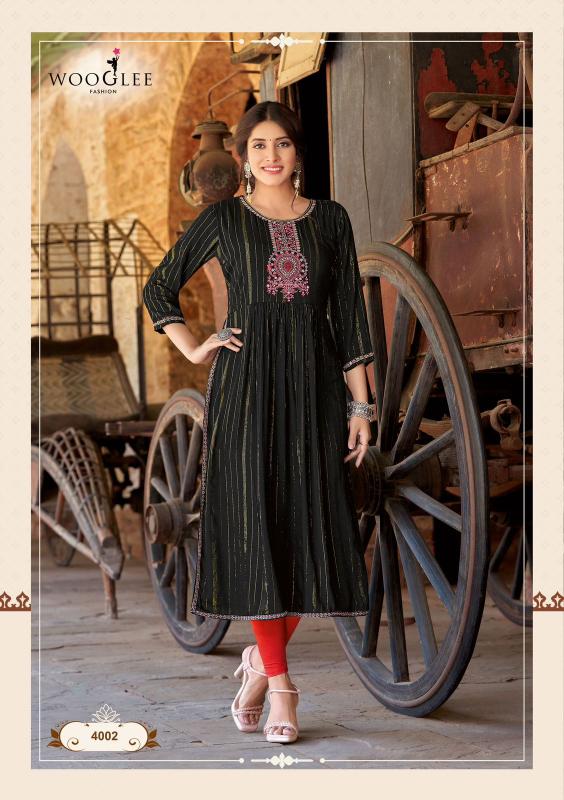 Wooglee Ananta Fancy Rayon Kurti Collection