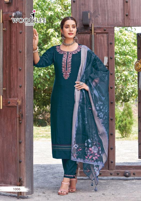 Wooglee Kritika Viscose Weaving Kurti Bottom With Dupatta