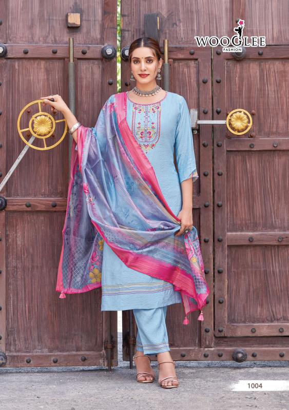 Wooglee Kritika Viscose Weaving Kurti Bottom With Dupatta