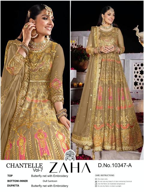 Zaha Chantelle Vol 7 A And B Pakistani Salwar Kameez Collection