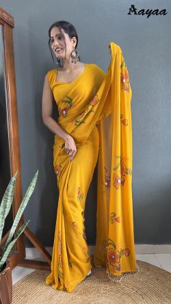 Aaradhna Vol 11 Ready To Wear Georgette Fancy Saree Collection