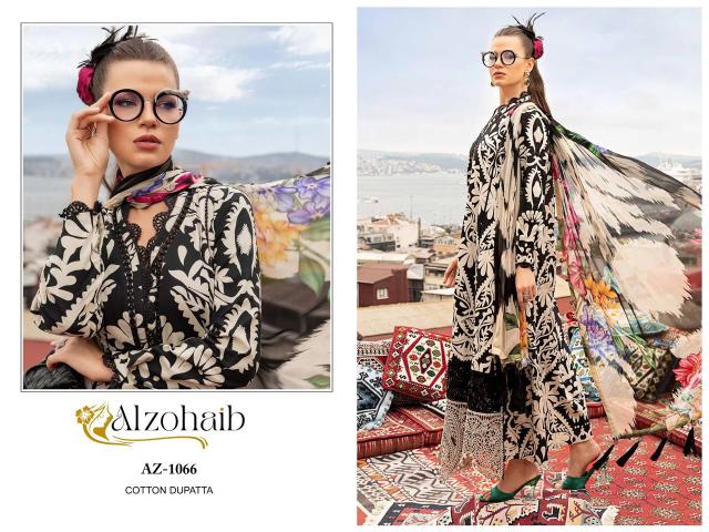 Alzohaib M Basic 1066 Cotton Dupatta Pakistani Suits