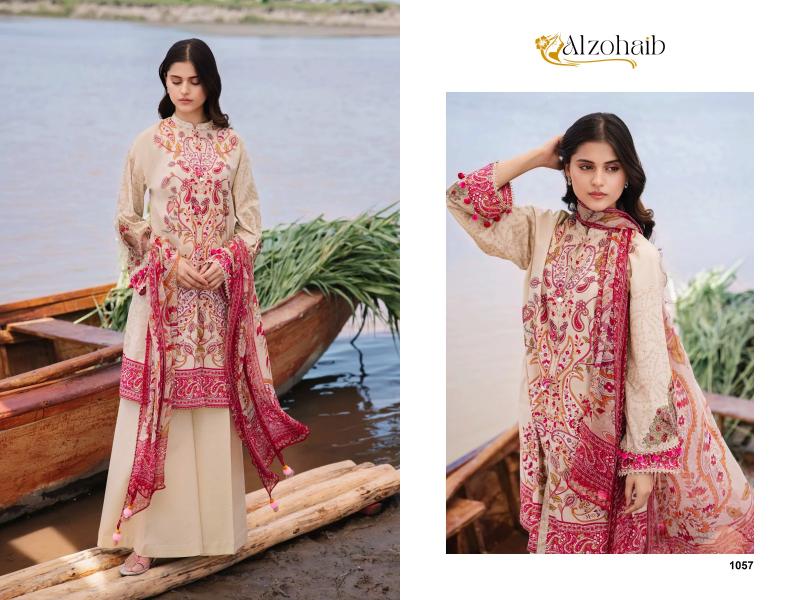 Alzohaib M Basics 3 Chiffon Dupatta Pakistani Suits Collection